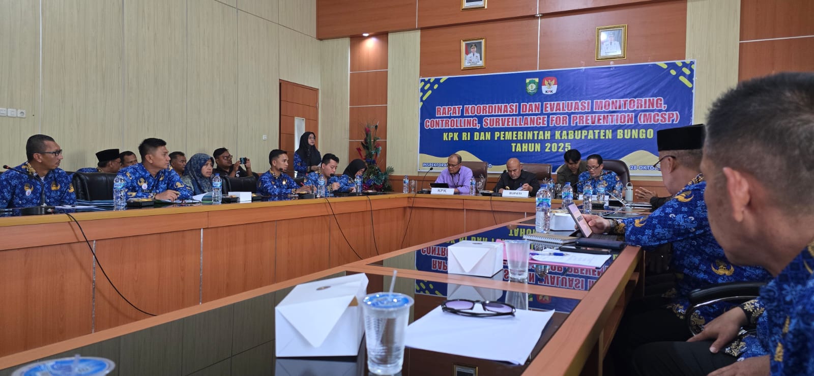 Rapat Koordinasi dan Evaluasi MCSP 2025 dengan KPK RI