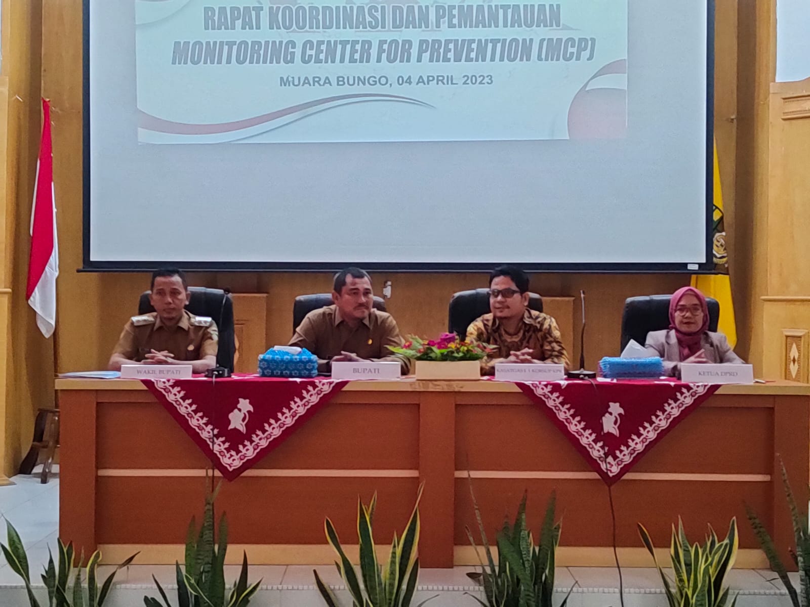 Koordinasi Pemberantasan Korupsi di Kab Bungo bersama Satgas I.1 Direktorat Korsup Wilayah I KPK-RI