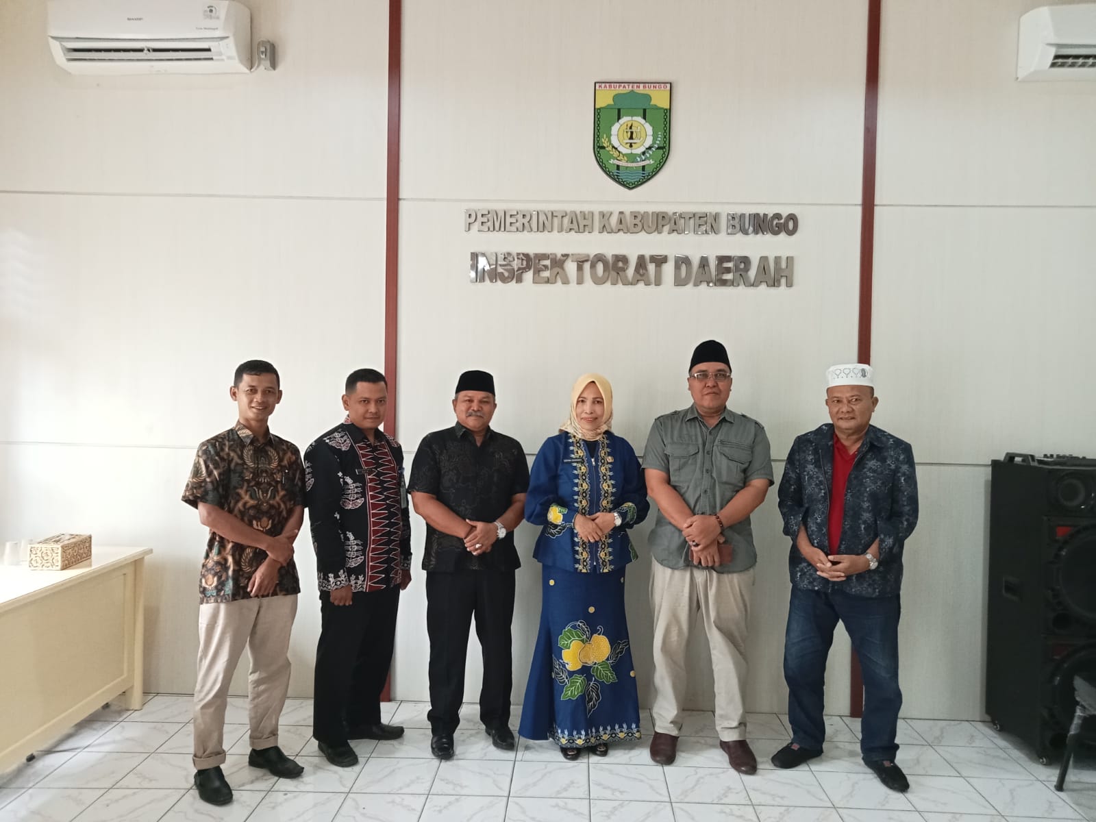 Inspektur Daerah Kab. Bungo Menerima Kunjungan Kerja Ketua Komisi I DPRD Kab. Pasaman Barat