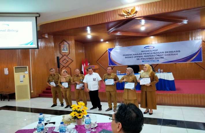 Inspektorat Daerah Kabupaten Bungo Menerima Piagam Penghargaan Kapabilitas APIP Level 3