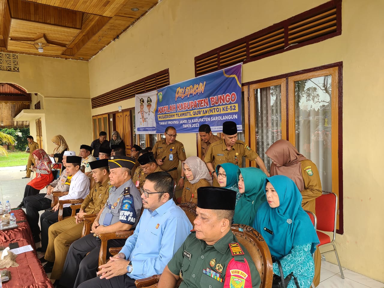 Pelepasan Secara Resmi Keberangkatan Kafilah MTQ Kab Bungo.